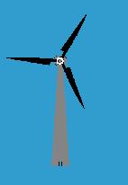 Moderne Windturbine
